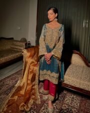 ✨ Frendy Silk Embroidered Readymade Suit Set ✨