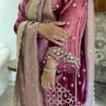 ✨ Premium Heavy Viscose Velvet Embroidered Suit Set with Organza Dupatta | M–XXL ✨