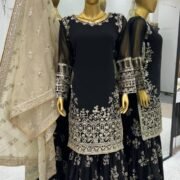 ✨ Pakistani Georgette Embroidered Garara Set ✨ - Image 7