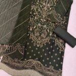 Goncha Pakistani Unstitched Suit in Rangoli Crush with 3mm Sequence & Khatli Work