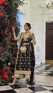 Heavy Faux Georgette Embroidered Suit Set with 5mm Sequence Work – Ready to Wear - Image 3