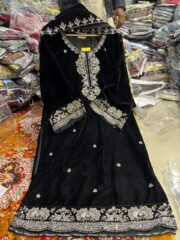 Premium Handwork Velvet 9000 Readymade Suit Set with Embroidery & Bits Work - Image 2