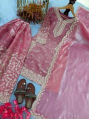 Fendy Jimmy Fabric Designer Outfit with Heavy Embroidery & Flapper Style Bottom (Free Shipping) - Image 9