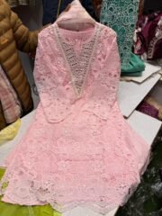Original Chiffli Chikan Pakistani Suit with Farshi Shalwar & Organza Dupatta – Ready to Wear - Image 2