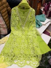 Original Chiffli Chikan Pakistani Suit with Farshi Shalwar & Organza Dupatta – Ready to Wear - Image 6
