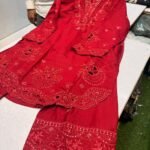 100% Original Pakistani Farshi Shalwar Set with Handwork & Cutwork in Modal Fabric – Premium Collection