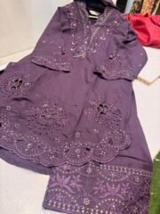 100% Original Pakistani Farshi Shalwar Set with Handwork & Cutwork in Modal Fabric – Premium Collection - Image 3