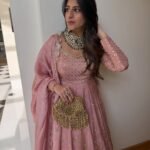 Heavy Chinon Silk Gown Lehenga Set with Embroidered Dupatta – Ready to Wear