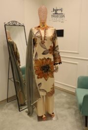 Rayon Embroidered Patch Work Suit with Tassels & Chiffon Dupatta – Ready to Wear - Image 2