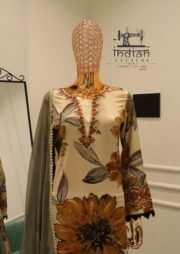 Rayon Embroidered Patch Work Suit with Tassels & Chiffon Dupatta – Ready to Wear - Image 4