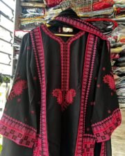 Eid Elegance Rayon Embroidered Suit Set with Bell Sleeves & Chiffon Dupatta – Ready to Wear - Image 5