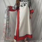 Elegance Malai Satin Digital Print Suit Set with Printed Chiffon Dupatta – Ready to Wear