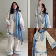 Star Georgette Embroidered Lehenga Set with Moti Handwork | M to XXL | Semi-Stitched - Image 4